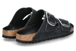 Damen Birkenstock Pantolette SCHMAL ARIZONA BIG BUCKLE BLACK (36)