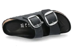 Damen Birkenstock Pantolette SCHMAL ARIZONA BIG BUCKLE BLACK (36)