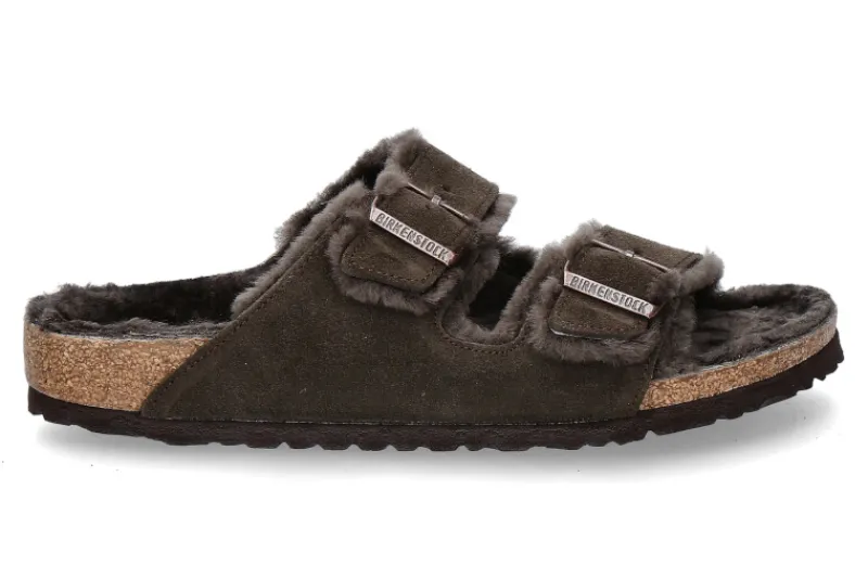 Damen Birkenstock Pantolette schmal gefüttert ARIZONA MOCCA