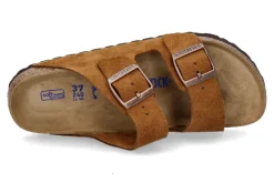 Damen Birkenstock Pantolette SCHMAL ARIZONA BS VELOURSLEDER MINK