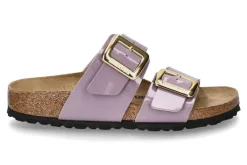 Damen Birkenstock Pantolette SYDNEY CUSHION BUCKLE BIRKO-FLOR- patent faded purple