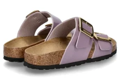Damen Birkenstock Pantolette SYDNEY CUSHION BUCKLE BIRKO-FLOR- patent faded purple