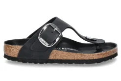 Damen Birkenstock Zehensteg GIZEH NORMAL BIG BUCKLE BLACK