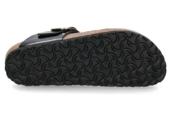Damen Birkenstock Zehentrenner GIZEH SCHMAL BIG BUCKLE- high shine schwarz