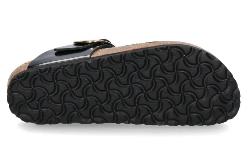 Damen Birkenstock Zehentrenner GIZEH SCHMAL BIG BUCKLE- high shine schwarz