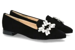 Damen Brunate Ballerina FLEX CAMOSCIO NERO