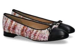 Damen Brunate Ballerina FLEX PERU MULTI PUNTA NERO