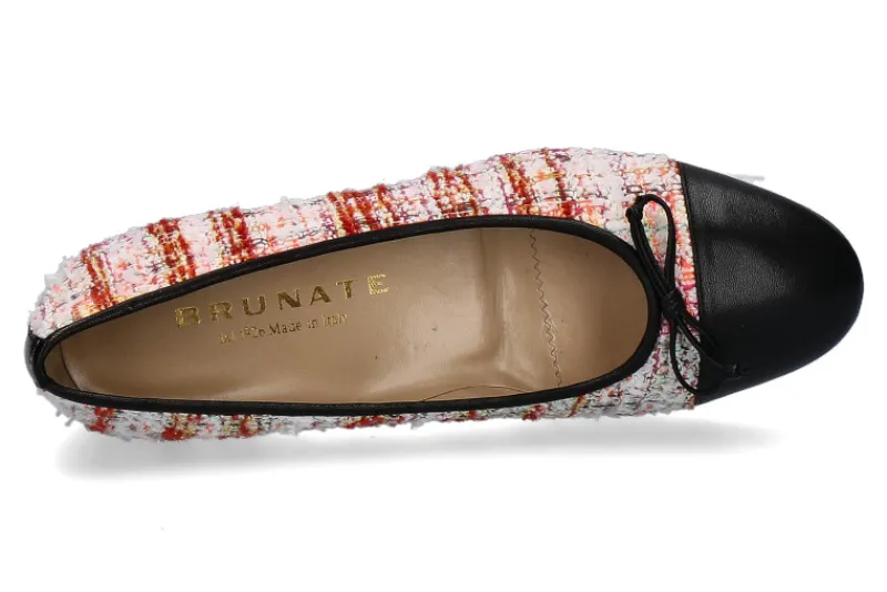 Damen Brunate Ballerina FLEX PERU MULTI PUNTA NERO