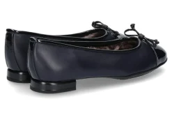 Damen Brunate Ballerina gefüttert PIA SOFTLACK  NAPPA BLU