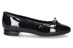 Damen Brunate Ballerina gefüttert PIA SOFTLACK BLU