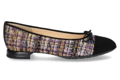 Damen Brunate Ballerina PIA CAMOSCIO/TALE- nero/multi