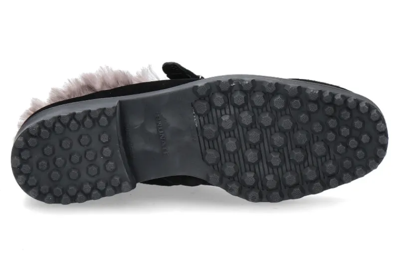 Damen Brunate Halbschuh gefüttert DANY CAMOSCIO NERO (38½)