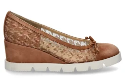 Damen Brunate Keilpumps NABRU CAMOSCIO COTTO POUL- cotto/mittelbraun