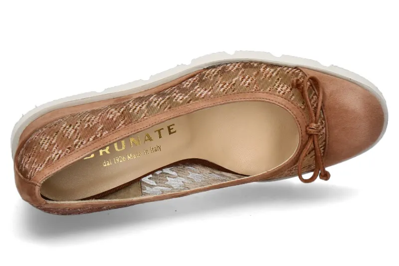 Damen Brunate Keilpumps NABRU CAMOSCIO COTTO POUL- cotto/mittelbraun