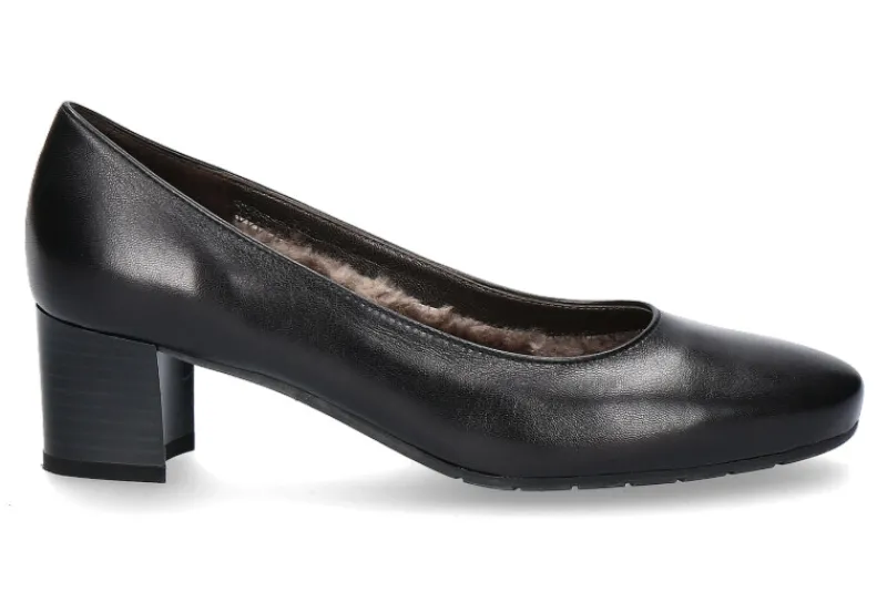 Damen Brunate Pumps gefüttert PIA NAPPA NERO