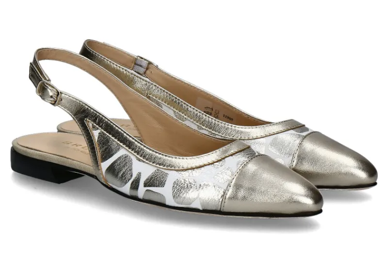 Damen Brunate Slingballerina FLEX NADOS GIFF- platino/silber