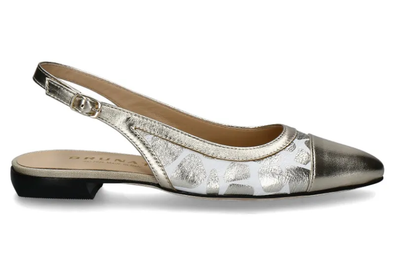 Damen Brunate Slingballerina FLEX NADOS GIFF- platino/silber