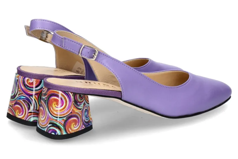 Damen Brunate Slingpumps FLEX Nappaleder lavendel pop multi