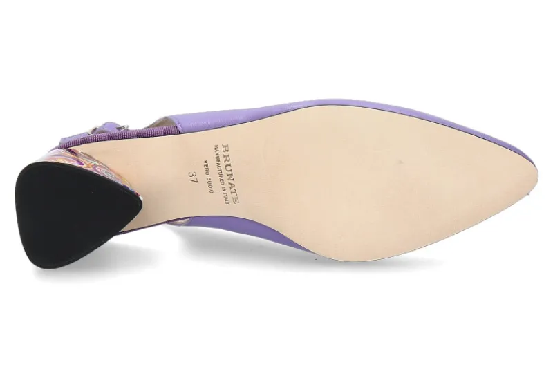 Damen Brunate Slingpumps FLEX Nappaleder lavendel pop multi