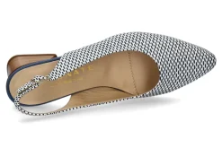 Damen Brunate Slingpumps PUFFO AVIO- blau/weiss