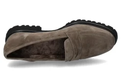 Damen Brunate Slipper gefüttert TANK CAMOSCIO FOREST