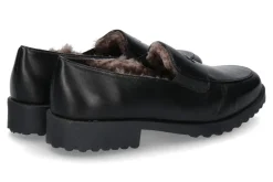 Damen Brunate Slipper gefüttert DANY NAPPA NERO (44)