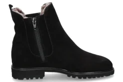 Damen Brunate Stiefelette gefüttert TANK VELOURS SOFTY- schwarz