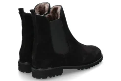 Damen Brunate Stiefelette gefüttert TANK VELOURS SOFTY- schwarz