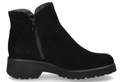 Damen Brunate Stiefelette gefüttert CAMOSCIO NERO AGNELLO (38½)