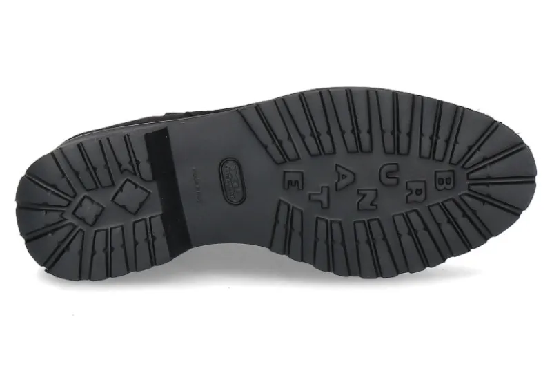 Damen Brunate Stiefelette gefüttert CAMOSCIO NERO AGNELLO (38½)