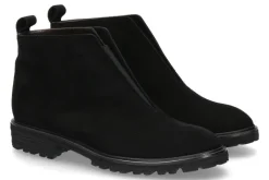Damen Brunate Stiefelette TANK CAMOSCIO ELASTICO NERO