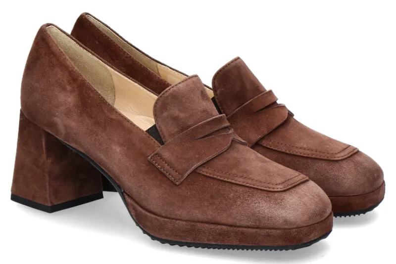 Damen Brunate Trotteur BIBA CAMOSCIO- choco