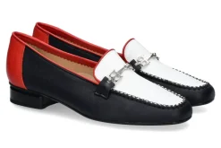 Damen Brunate Trotteur NAPPA BLU BIANCO ROSSO (40½)