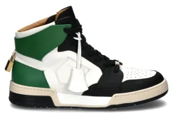 Herren Buscemi Sneaker AIR JON HIGH VITELLO WHITE BLACK GREEN