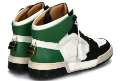 Herren Buscemi Sneaker AIR JON HIGH VITELLO WHITE BLACK GREEN