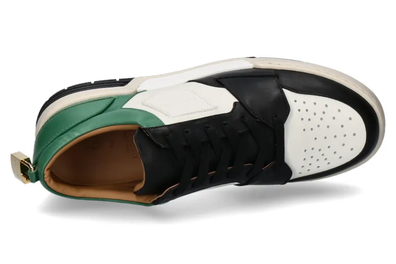 Herren Buscemi Sneaker AIR JON LOW VITELLO BLACK GREEN