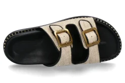 Damen Caryatis Pantolette 68055 CREAM-BLACK