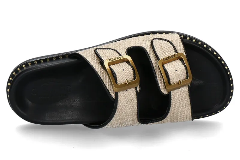 Damen Caryatis Pantolette 68055 CREAM-BLACK