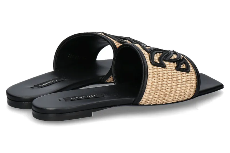 Damen Casadei Pantolette PORTOFINO BAIA TOFFEE NERO