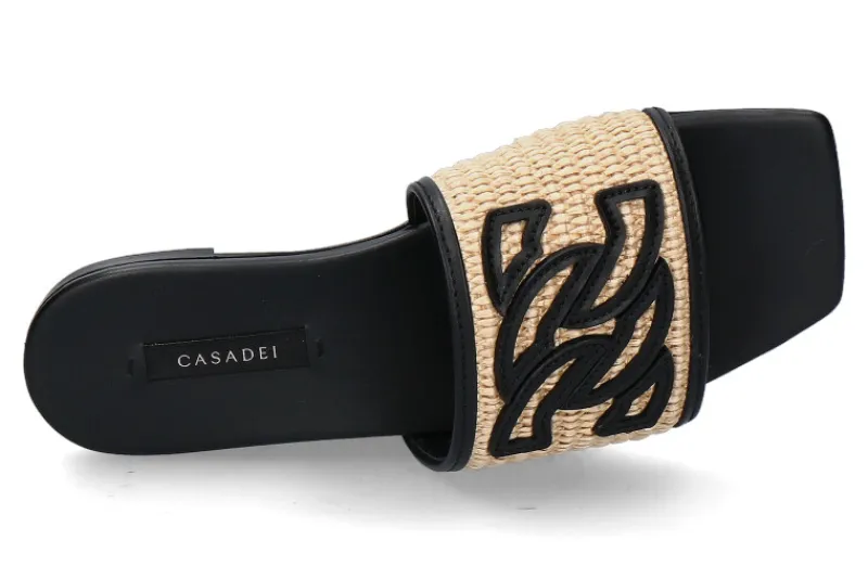 Damen Casadei Pantolette PORTOFINO BAIA TOFFEE NERO