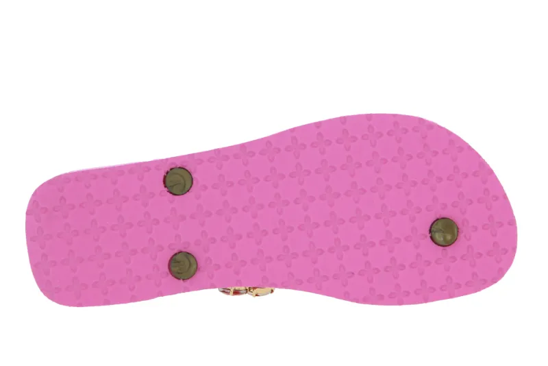 Damen CHANCLAS Zehensteg Sandale ADELA DIAMOND PINK