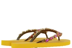 Damen CHANCLAS Zehensteg Sandale ADELA DIAMOND ROSÈ MANGO