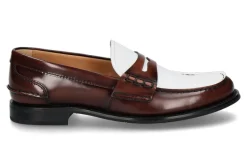 Damen Church's Loafer PEMBREY POLISHED BICOLOR- tabac/white