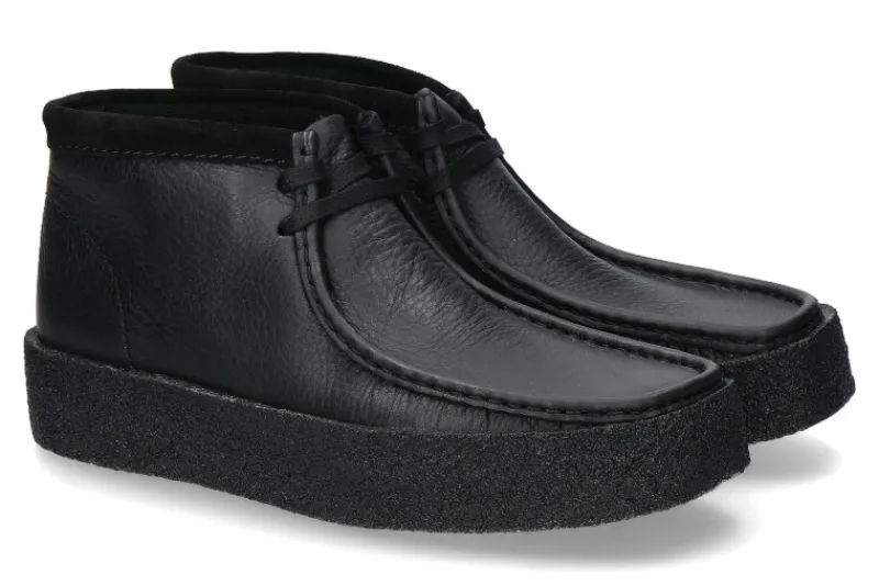 Herren Clarks Originals Schnürer WALLABEE CUP BLACK