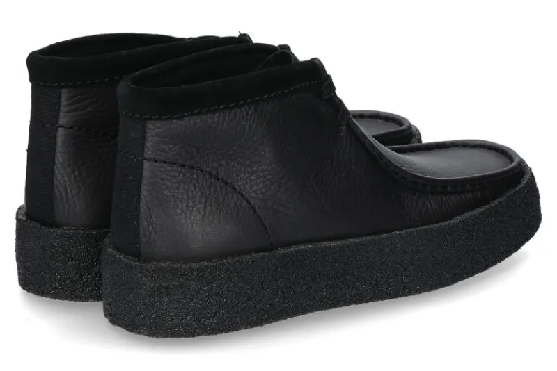 Herren Clarks Originals Schnürer WALLABEE CUP BLACK