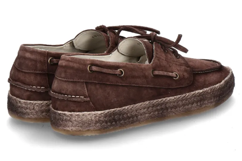 Herren Corvari Herren- Bootsschuh VELOUR 2201- marrone/dunkelbraun