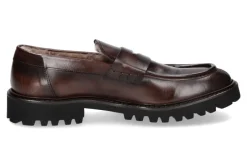 Herren Corvari Loafer gefüttert DIVER MARRONE- dunkelbraun