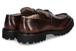 Herren Corvari Loafer gefüttert DIVER MARRONE- dunkelbraun