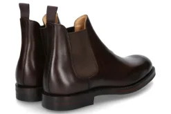 Herren Crockett & Jones Boot CHELSEA 5 WAX CALF- dunkelbraun