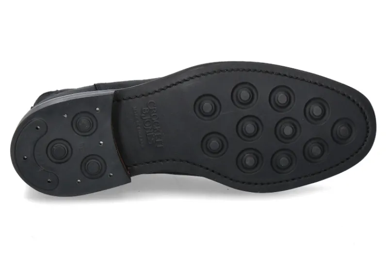 Herren Crockett & Jones Boot CHELSEA 5 ROUGH- OUT SUEDE- schwarz